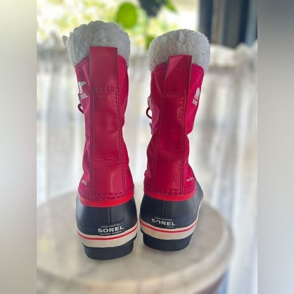 Sorel Yoot Pac Waterproof Nylon Winter Snow Boots Bright Rose Size 4 - Picture 7 of 16